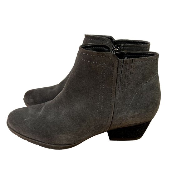 Blondo Women's  Waterproof Ankle Bootie Gray Suede  Size:7.5M - Picture 2 of 10